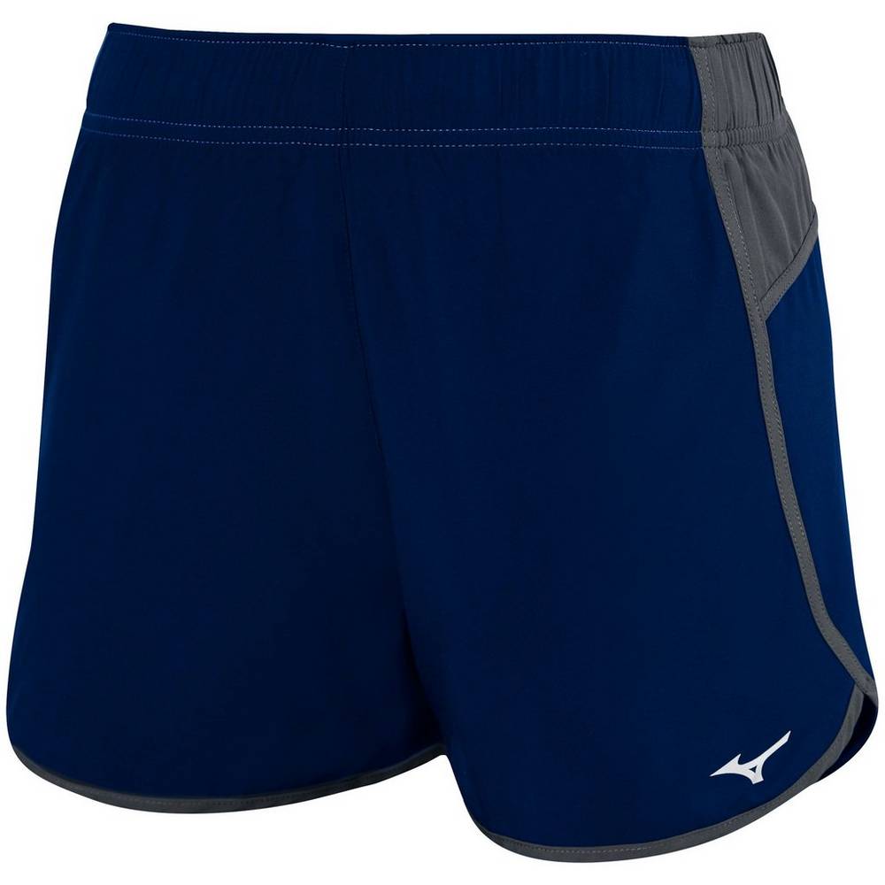 Mizuno Women's Atlanta Volleyball Cover Up Shorts Navy/Grey (440657-TXC)